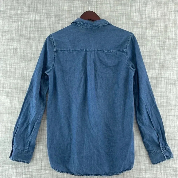 Express Long Sleeve Button Up Cotton Blend Women's Shirt SP  -7755/9 - Picture 3 of 9